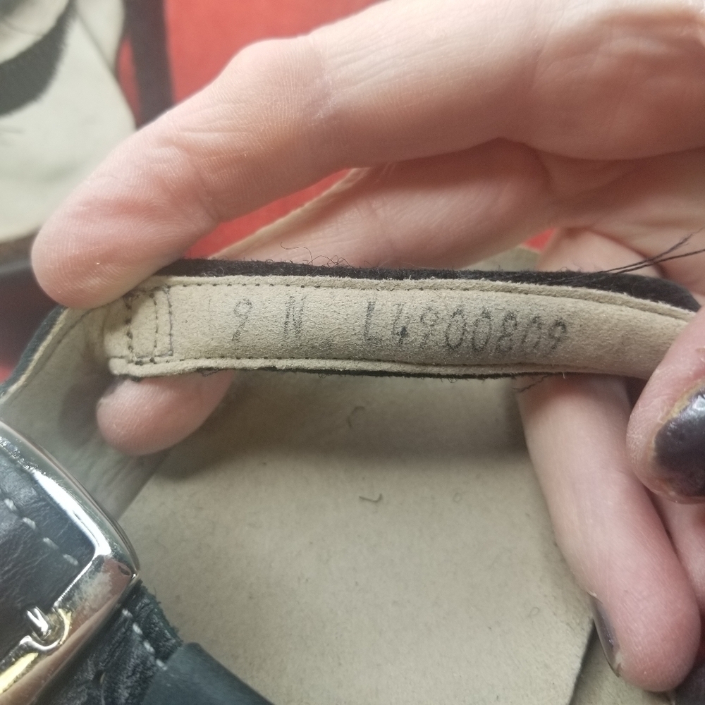 SAS Captiva black leather bling t strape sandals - Picture 4 of 11